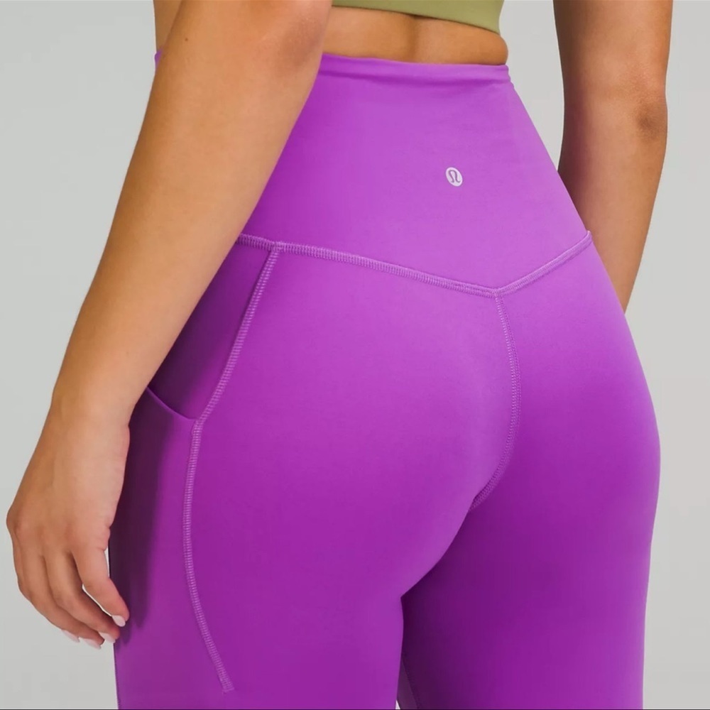 Lululemon Align High Rise Pant Leggings with Pockets Moonlit Magenta 12 NWT - Picture 5 of 12